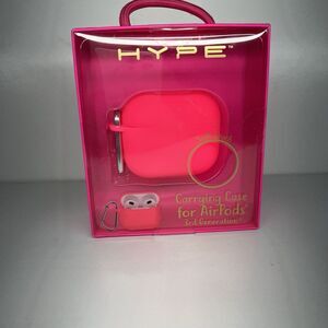 AirPods Pro Hype Carrying Case Soft Touch Clip Drop Shock Proof - Pink- 3rd Gen